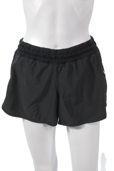 Lululemon Womens Athletic Black Drawstring Shorts Size 10