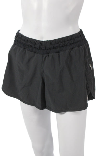 Lululemon Womens Athletic Black Drawstring Shorts Size 10