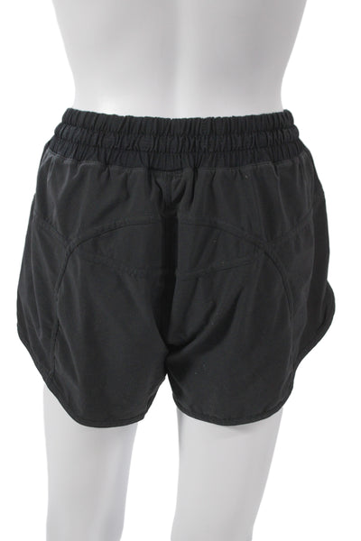Lululemon Womens Athletic Black Drawstring Shorts Size 10