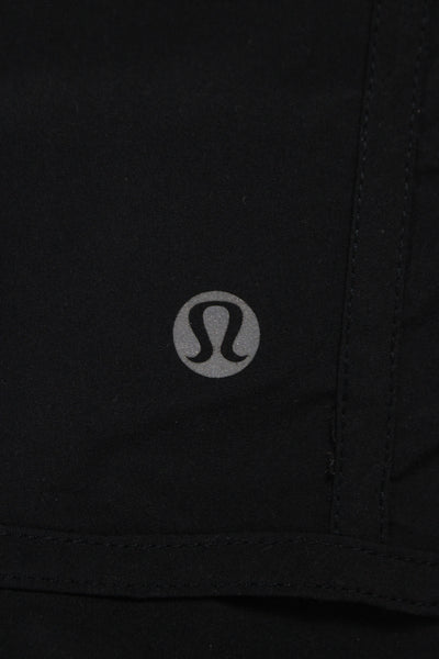 Lululemon Womens Athletic Black Drawstring Shorts Size 10