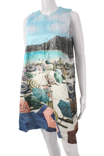 Paper Design House Women Shift Dress Multicolor Sleeveless Knee Size Small