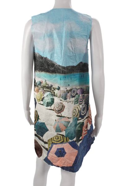 Paper Design House Women Shift Dress Multicolor Sleeveless Knee Size Small