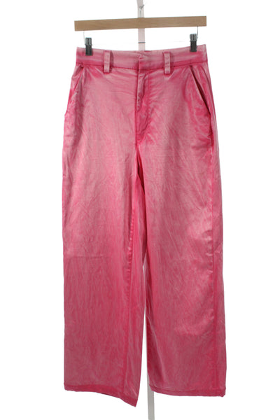 Cotton Citizen Womens Cropped Pink Pants Size 26