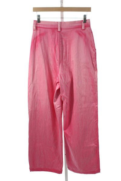 Cotton Citizen Womens Cropped Pink Pants Size 26