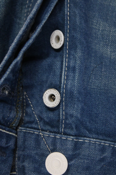 Moussy Womens Vintage Blue Tapered High Rise 100% Cotton Jeans Size 27