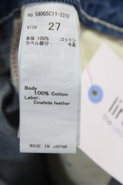 Moussy Womens Vintage Blue Tapered High Rise 100% Cotton Jeans Size 27