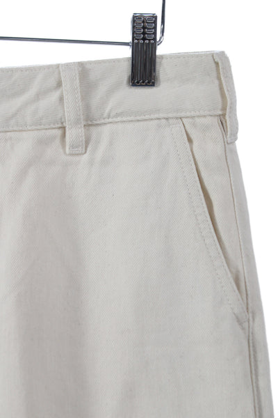 Kallmeyer Womens Ivory Wide Leg Jeans 100% Cotton Button Size 26