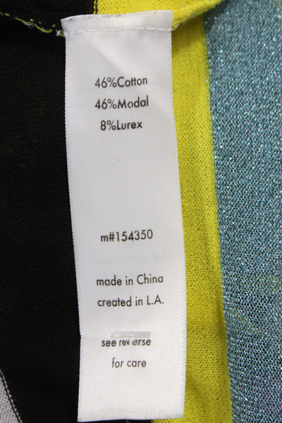 Replica Los Angeles Women Basic Multicolor Striped T-Shirt Size S