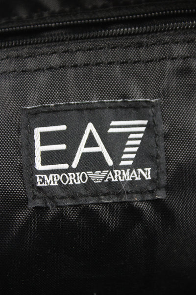 EA7 Emporio Armani Unisex Adults Small Quilted Zippered Backpack Beige