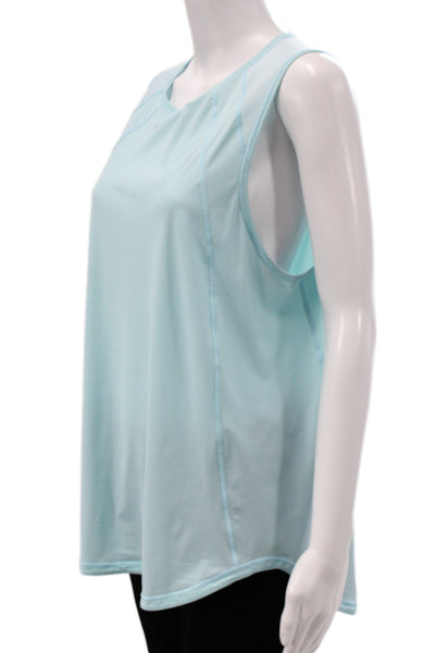 Lululemon Women Basic Tank Light Blue Sleeveless Crew Neck Size 12