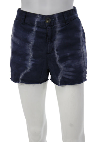 Current/Elliott Unisex Dark Blue Chino Shorts 100% Cotton Size 28