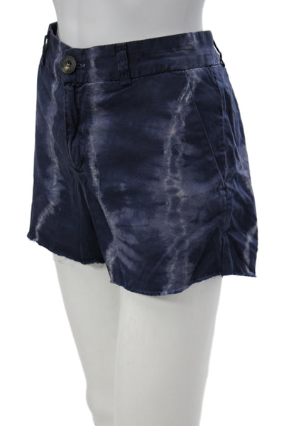 Current/Elliott Unisex Dark Blue Chino Shorts 100% Cotton Size 28