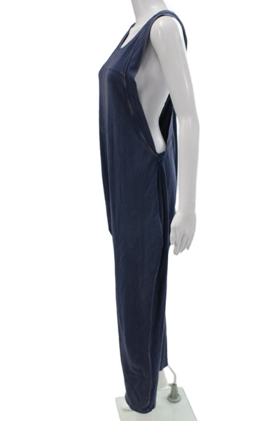 FP Movement Women Jumpsuit Dark Blue Sleeveless Round Neck Size S