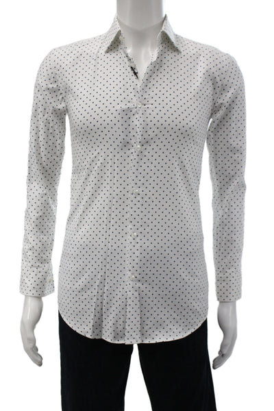 Boss Hugo Boss Men Point Dress Shirt White Collared Long Sleeve Size S