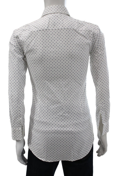 Boss Hugo Boss Men Point Dress Shirt White Collared Long Sleeve Size S