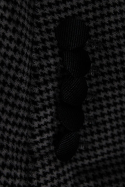 Boss Hugo Boss Mens Tuxedo Blazer Black Check Cotton Button Long Sleeve Size 36