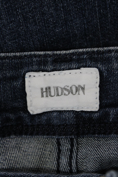 Hudson Women Bootcut Jeans Dark Blue High Waist Inseam 33 Size 28