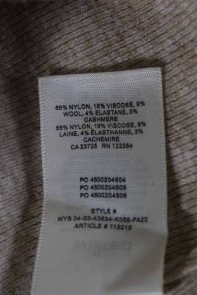 Wilfred Women Pullover Sweater Square Neck Long Sleeve Beige Size S
