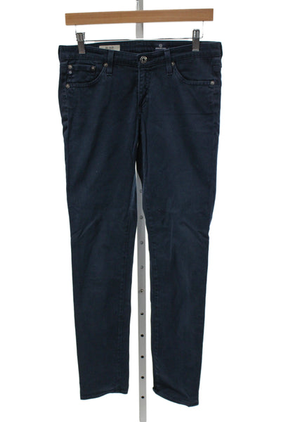 AG Womens Skinny Jeans Dark Blue Mid-Rise Size 27