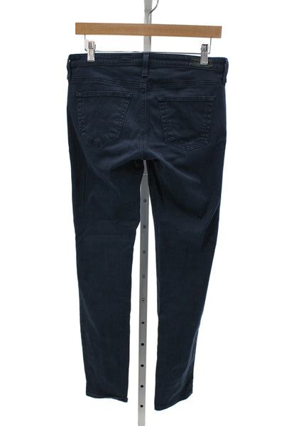 AG Womens Skinny Jeans Dark Blue Mid-Rise Size 27