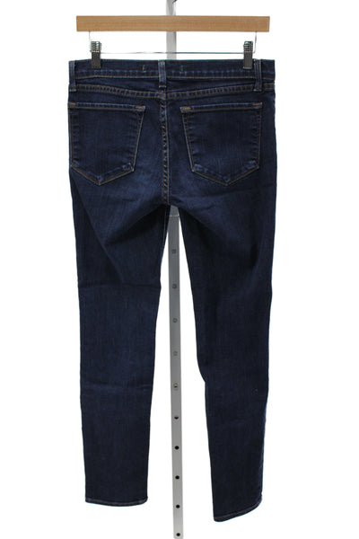 J Brand Womens Skinny Dark Blue Mid Rise Jeans Size 28