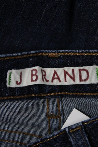 J Brand Womens Skinny Dark Blue Mid Rise Jeans Size 28