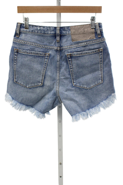 One Teaspoon Unisex Light Blue 90s Cotton Recycled Shorts Size 27