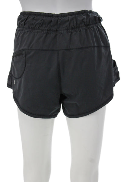 Lululemon Womens Athletic Gray Solid Lightweight Shorts Size 8