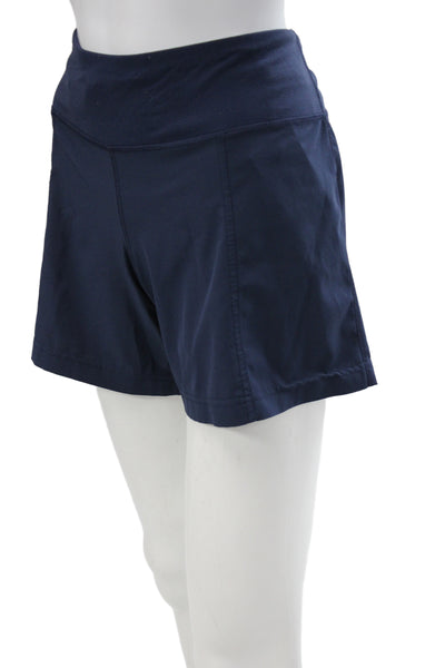 Lululemon Women Athletic Blue Polyester Shorts Size 12