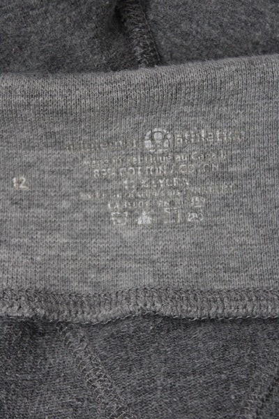Lululemon Womens Athletic Gray Cotton Blend Shorts Size 12
