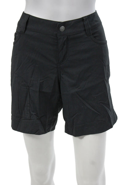 prAna Womens Cargo Shorts Black Nylon Blend Size 6