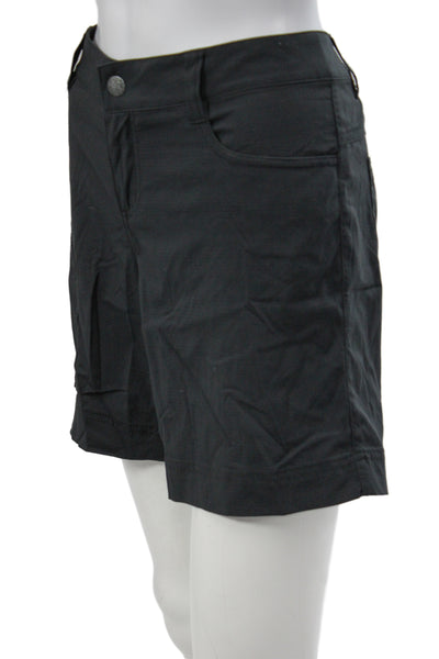 prAna Womens Cargo Shorts Black Nylon Blend Size 6