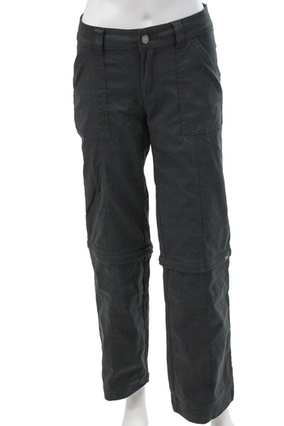 prAna Women Cargo Pants Black Button Size 6