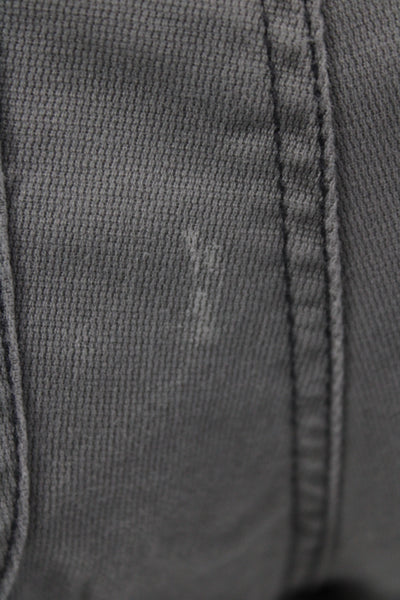 prAna Women Utility Gray Cotton Twill Shorts Size 8