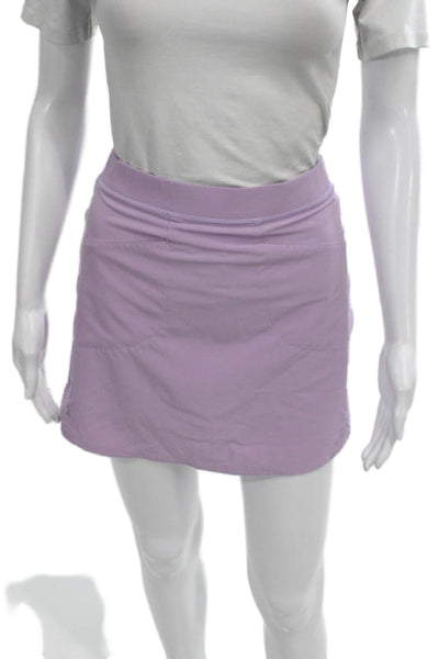 Ralph Lauren Women Purple Mini Skort Petite Polyester Short Size S