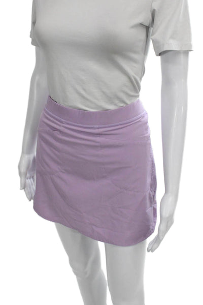 Ralph Lauren Women Purple Mini Skort Petite Polyester Short Size S
