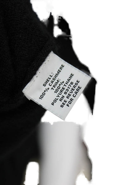 The Cashmere Project Unisex Black Cashmere Mockneck Pullover Size L