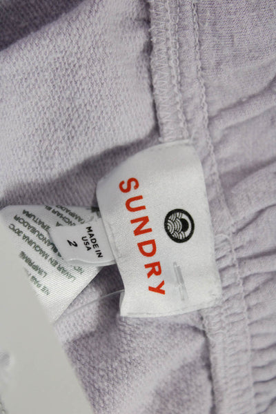 Sundry Unisex Gray Sweat Shorts Modal Cotton Spandex Size 2