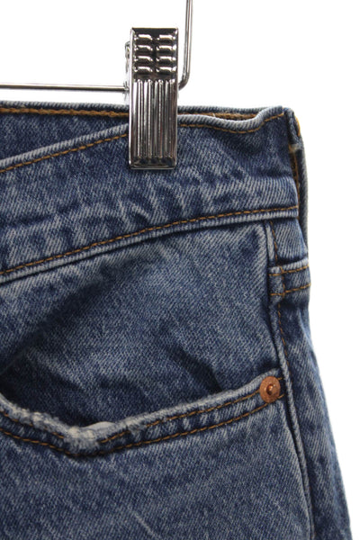 Levis Mens Blue Straight Mid-Rise Jeans Size 28
