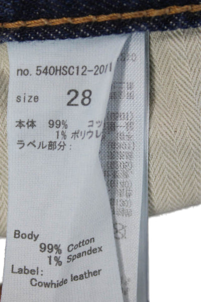 Moussy Womens Cropped Ankle Jeans Dark Blue Mid Rise 27in 99% Cotton Size 28