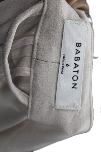 Babaton Womens Beige Classic Blazer 3/4 Sleeve Size 6