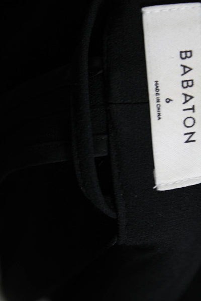 Babaton Womens Black Blazer Long Sleeve Classic Solid Size 6