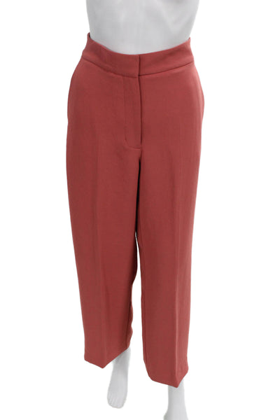 Wilfred Womens Cropped Dress Pants Pink Polyester Size 4