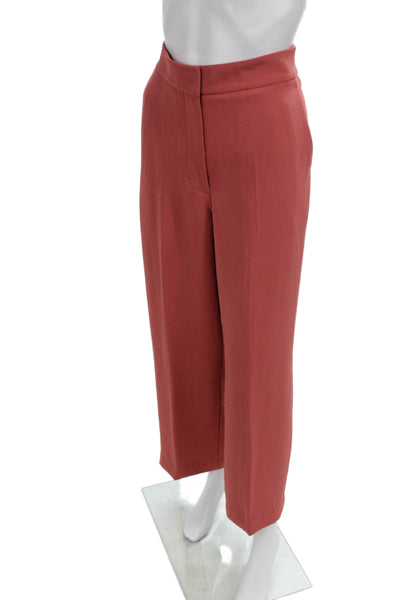 Wilfred Womens Cropped Dress Pants Pink Polyester Size 4