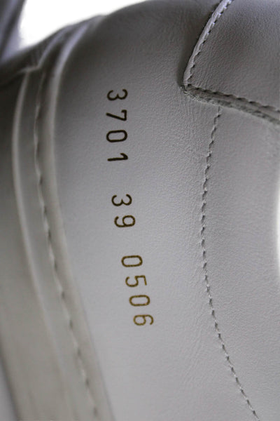 Woman by Common Projects Womens Leather Low Top Sneakers White Size 39 9
