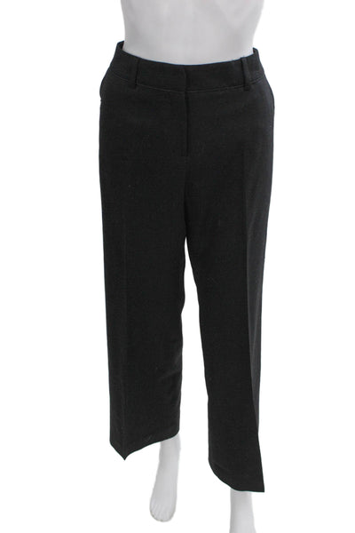 Boden Womens Black Cropped Dress Pants 100% Cotton Petite Size 6P