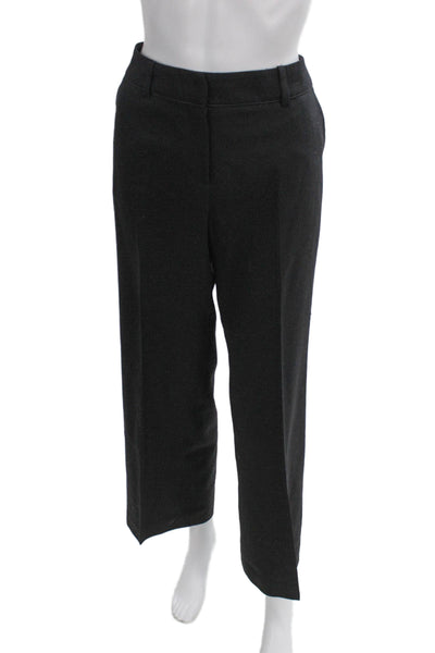 Boden Womens Black Cropped Dress Pants 100% Cotton Petite Size 6P