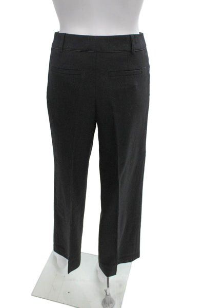Boden Womens Black Cropped Dress Pants 100% Cotton Petite Size 6P