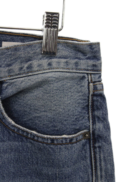 Frame Denim Unisex Mom Tapered Jeans Blue High Rise 100% Cotton Size 28