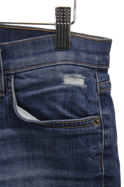 Current/Elliott Womens Dark Blue Ankle Skinny Jeans Mid Rise Size 28